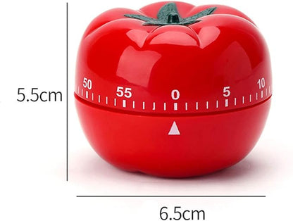 Cute Tomato Shape 360 Degree Rotating Kitchen Cooking Timer Kitchen Craft Mechanical Wind Up 60 Minutes Timer
