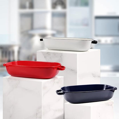 6 Quart Large Rectangular Baking Dish, 16x11 Inches Ceramic Baking Pan Casserole Dish for Cooking,Kitchen and Daily Use, Safe for Oven Microwave Refrigerator Disinfection Cabinet and Dishwasher,White - Image 7