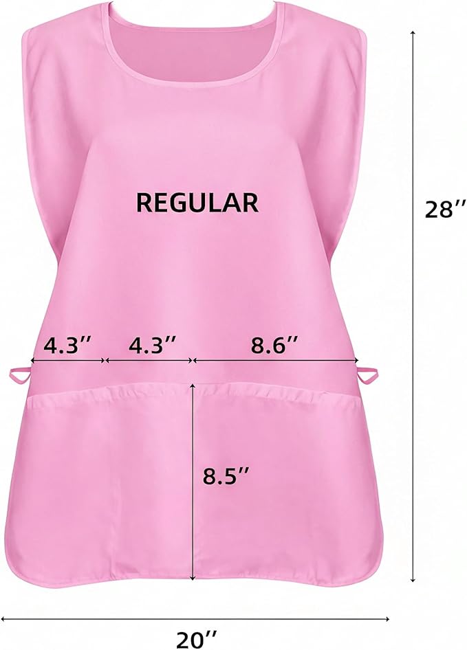Xeoxarel Unisex Cobbler Apron with 3 Pockets, Smock Vest Apron, Suitable for Cooking，Kitchen，Garden，Hairstylist，Cleaning，Art