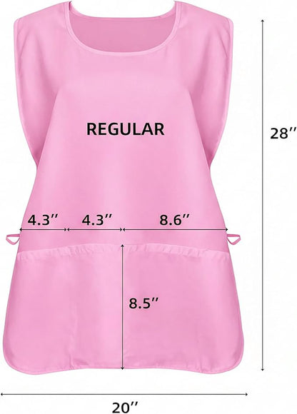Xeoxarel Unisex Cobbler Apron with 3 Pockets, Smock Vest Apron, Suitable for Cooking，Kitchen，Garden，Hairstylist，Cleaning，Art