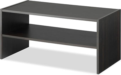 Whitmor Wood Stackable 2-Shelf Shoe Rack, 24 INCH, Espresso - Image 3