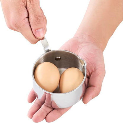 Cooks Standard Stainless Steel Butter Warmer 0.29 QT, Multi-Ply Clad Small Sauce Pan, 270ml Mini Butter Chocolate Milk Melting Pot with Pour Spout Cooking Pot ideal for Chefs, Baristas