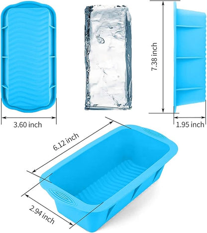 Extra Large Ice Block Mold for Ice Bath, 4 Pack 9.4lb Big Ice Cube Molds, Silicone Ice Bath Accessories Water Chiller for Cold Plunge or Coolers