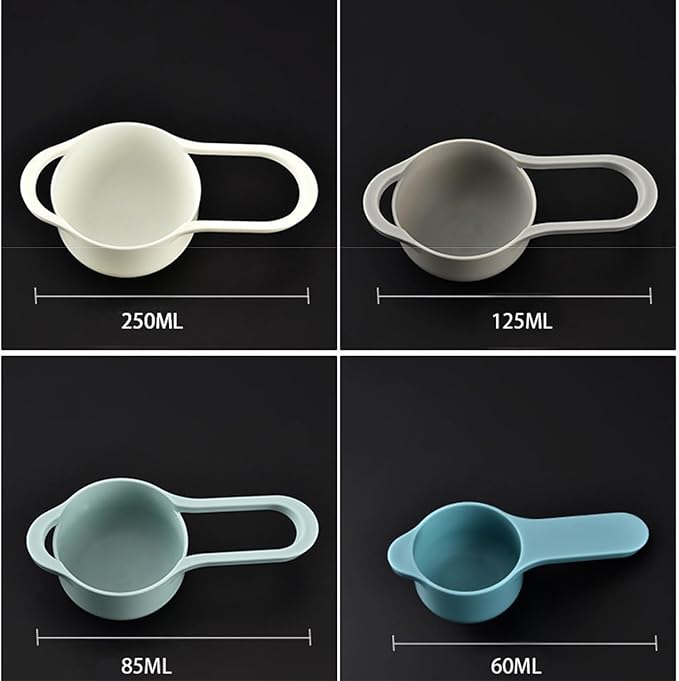 Plastic Mixing Bowls Set 8/10 PCS with Measuring Spoon, Colorful Serving Bowls for Kitchen, Ideal for Baking, Prepping, Nesting Bowls for Space Saving Storage (Pebble) - Image 5