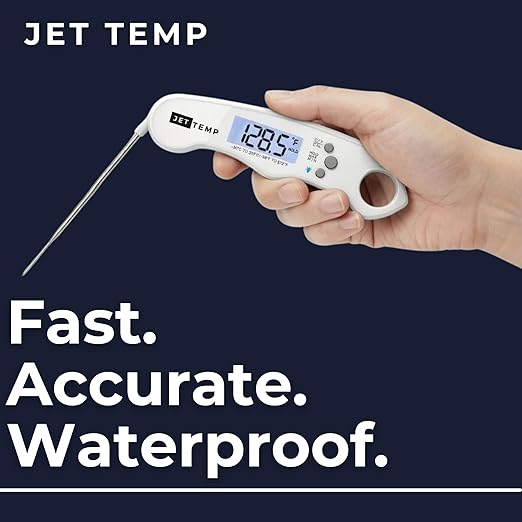 F1 Essential Meat Thermometer - Professional, Accurate, Super Fast - Ultimate Cooking Tool for Baking, Grilling, Smoking, Frying, Candy