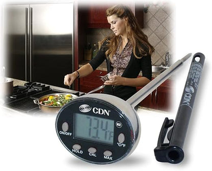 CDN Waterproof Digital Thermometer Long 4.75" Stem, NSF Certified, Ideal for for Bread Baking, Cooking, Brewing - DTQ450X - Image 8