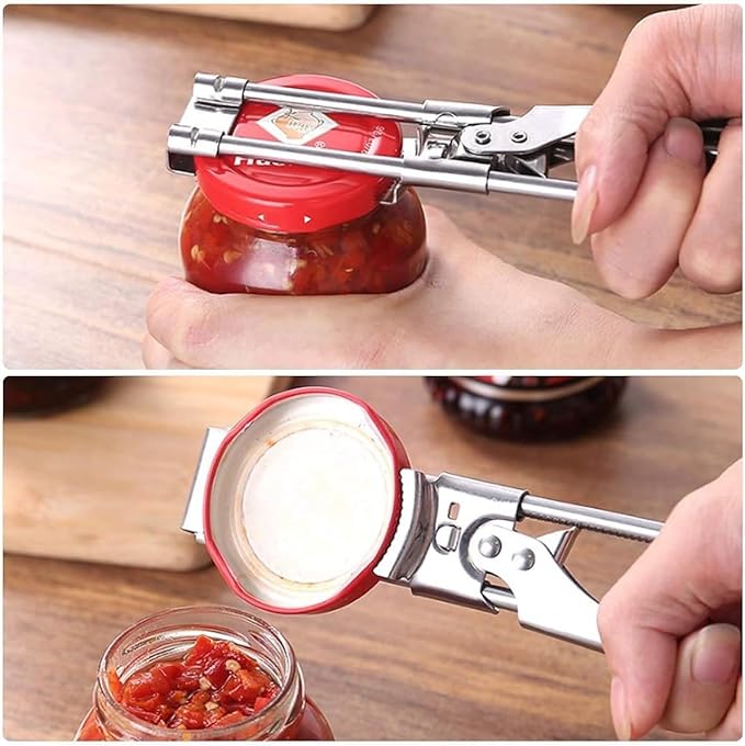 zengxiaoyun Master Jar & Bottle Opener, Adjustable Multifunctional Stainless Steel Can Opener Jar Lid Gripper, Manual,Kitchen Accessories（2Pcs） - Image 3