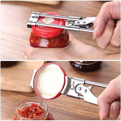 zengxiaoyun Master Jar & Bottle Opener, Adjustable Multifunctional Stainless Steel Can Opener Jar Lid Gripper, Manual,Kitchen Accessories（2Pcs） - Image 3