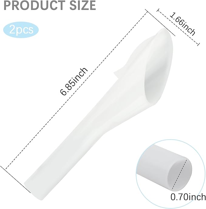 2PCS Capless Gas Tank Funnel Replacement OEM#8U5A-17B068-EB 1782177 1833948 2050651,Practical Funnels for Automotive Use Compatible with Ford,Fuel Funnel & Gas Funnels for Cars
