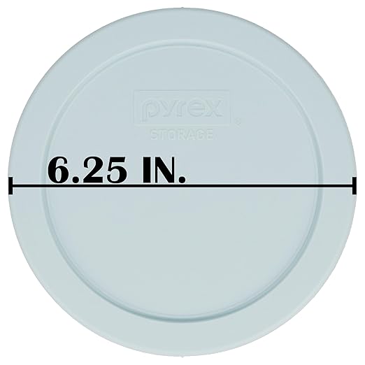 Pyrex 7201-PC Round 4 Cup Storage Lid for Glass Bowls (4, Muddy Aqua) - Image 6