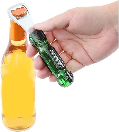 OEMTOOLS 26033 Screwdriver-Style Bottle Opener, Stocking Stuffers, Gifts for Men, Dad Gifts, Acetate Handle, Tool for Workspaces and Tool Boxes, Bartender Gadgets