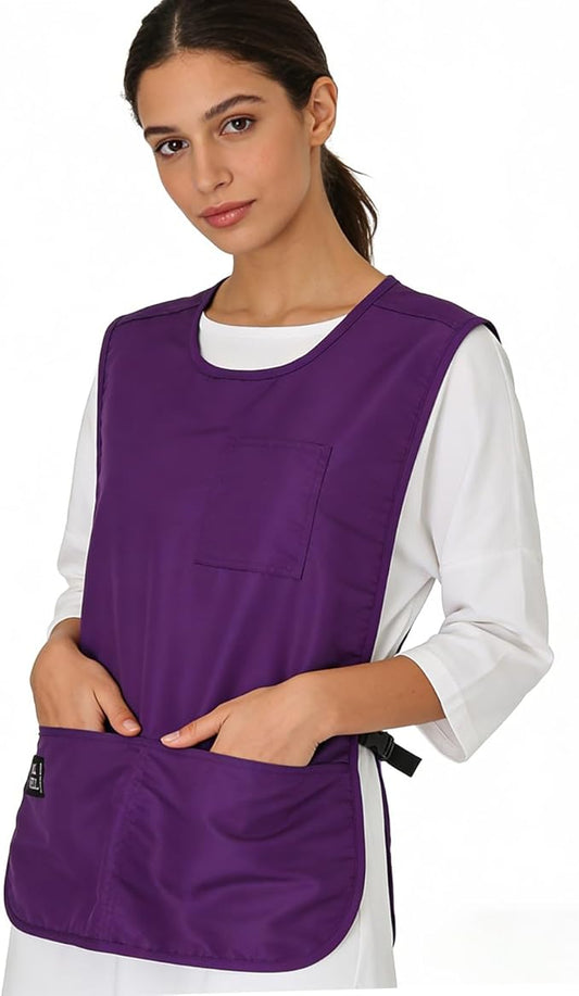 Waterproof Unisex Cobbler Apron with 4 Pockets Vest Style Ultralight Chef Waiter Work Overalls
