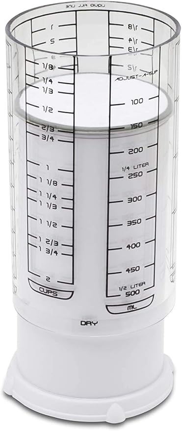 KitchenArt 23401 2 Cup Adjust-A-Cup, Plastic, White - Image 3