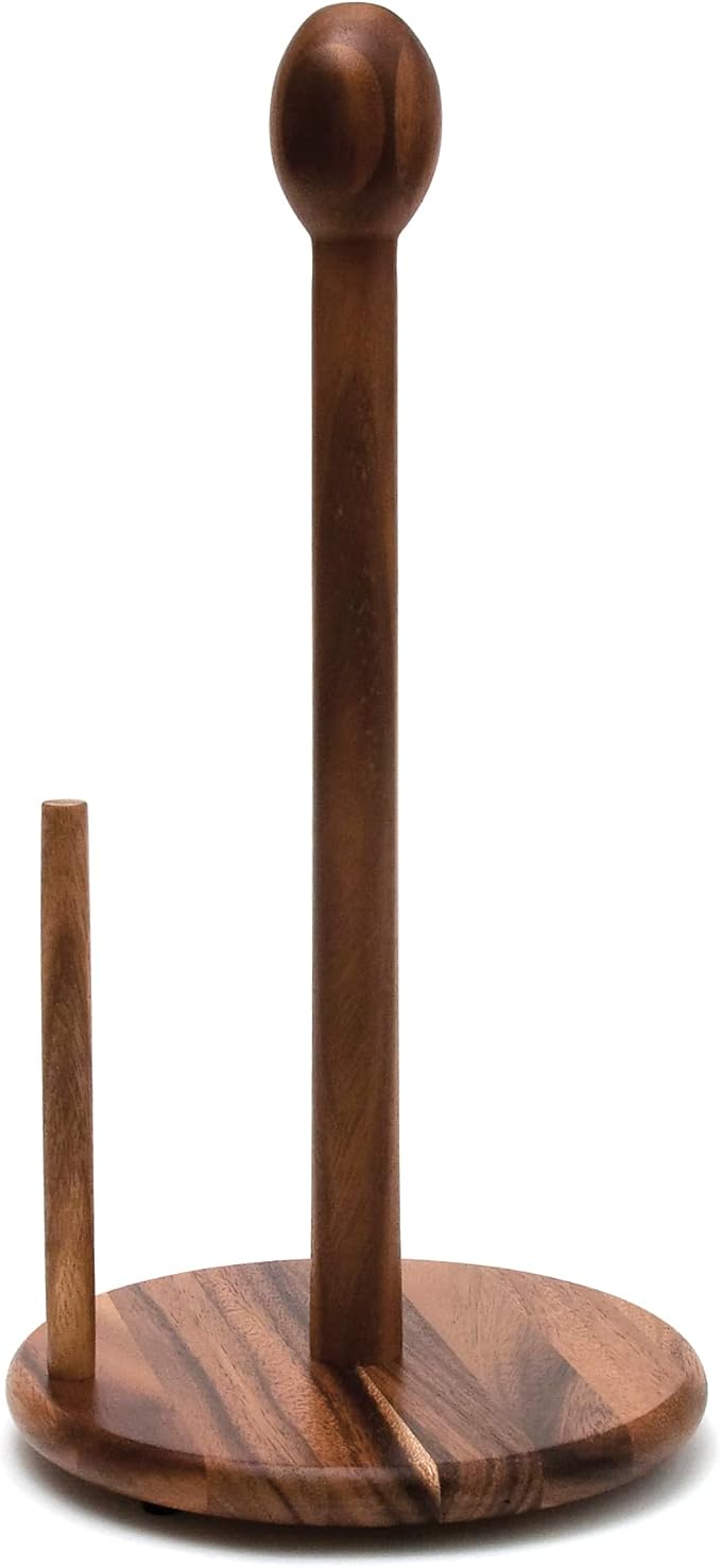 Lipper International 1138 Acacia Wood Standing Paper Towel Holder, 7-1/8" x 14-1/4" by LipperInternational