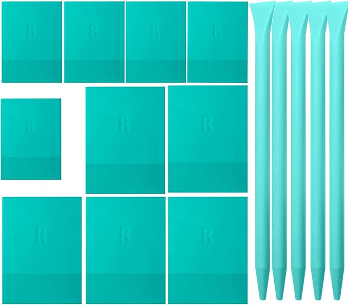 Mini Squeegee Rubber，Optimized for use with Mesh Backed Stencils and Transfers ， Mini Squeegee for Scorch Paste Wood Burning Paste, Paint, Screen (15)