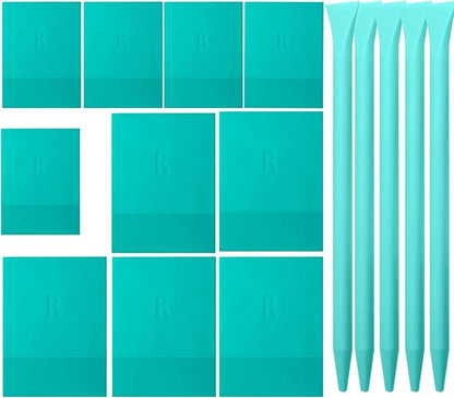 Mini Squeegee Rubber，Optimized for use with Mesh Backed Stencils and Transfers ， Mini Squeegee for Scorch Paste Wood Burning Paste, Paint, Screen (15)