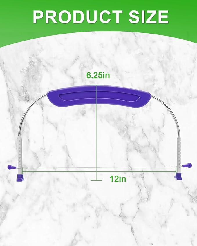 Cake Leveler, Cake Leveler & Slicer, Adjustable Cake Cutter Slicer Leveler, Cake Layer Slicer, Layer Cake Wire Cutter for Wedding Birthday Suitable for 10 Inch Cake Slicer For Even Slices
