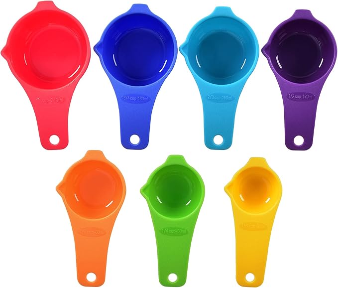 DOTINGHUX Measuring Cups and Spoons Set of 15,Assorted Colors - Image 2