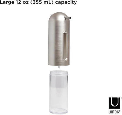 Umbra Penguin 12 oz (355ml) Soap Pump, Kitchen Soap Dispenser, Also Works with Hand Sanitizer, Nickel - Image 5