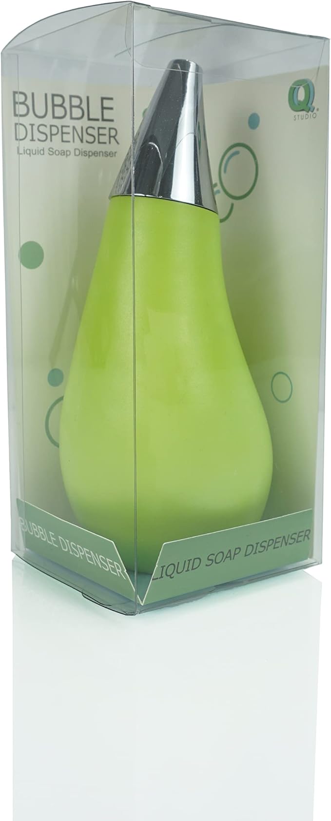 Kitchen Bathroom Counter top Squeezable Soap Dispensers Tear Drop Shape Bottle (Green, ~7oz) - Image 4