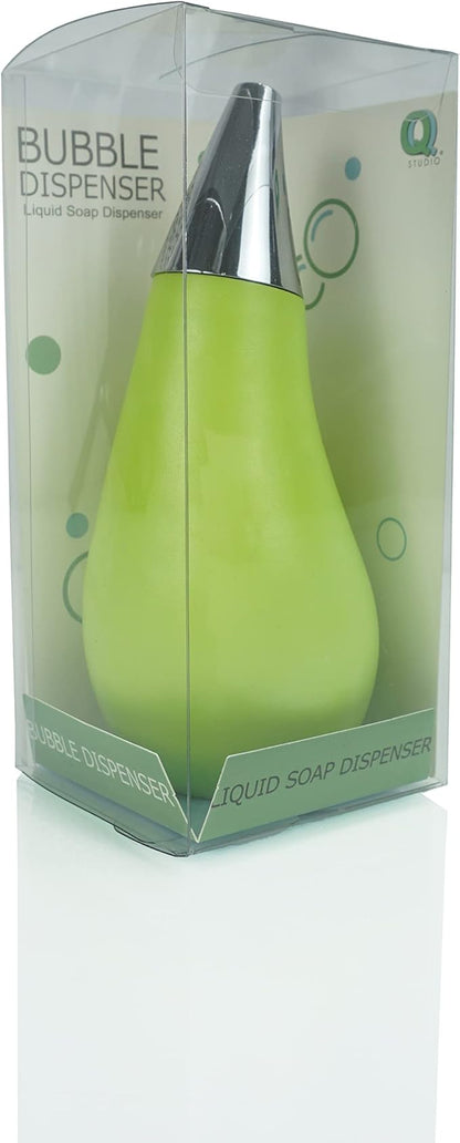 Kitchen Bathroom Counter top Squeezable Soap Dispensers Tear Drop Shape Bottle (Green, ~7oz) - Image 4