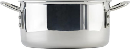 WINCO Tri-Ply Stock Pot, Silver - Image 3