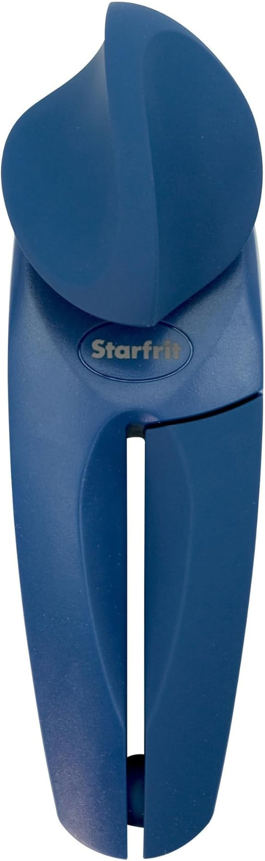 Starfrit MightiCan Can Opener - Safe - Holds Lid and Leaves No Sharp Edges on Lid - 3 Year Warranty - Comfort Grip - Heavy Duty Non-Slip Knob - Blue by Starfrit