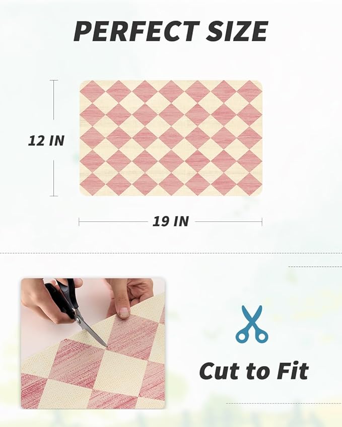 AMOAMI Coffee Mat Hide Stain Rubber Backed Absorbent Dish Drying Mat for Kitchen Counter - Fits Under Coffee Maker or Machine - PINK 12X19 - Image 7