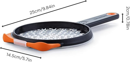 Dreamfarm Ograte Two-Sided Coarse Food & Vegetable Speed-Grater with Non-Slip Bowl Hook & Foot - 6mm Coarse Grater, Orange - Image 2