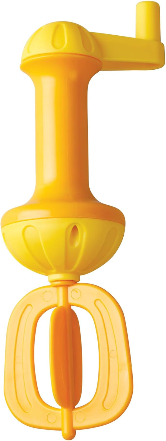 HABA Toddler Bath Toys: Bubble Bath Whisk for Sensory Play, Bubble Maker for Bathtub and Fun Beach and Water Toys for Toddlers, Yellow