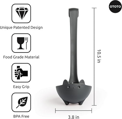 OTOTO Katie Cat Soup Ladle - Halloween Gifts Black Cat, Gothic Gifts, Gifts for Cat Lovers - Spooky Cat Gift, Cute Kitchen Accessories, Fun Gifts (Katie Cat, Black) - Image 5