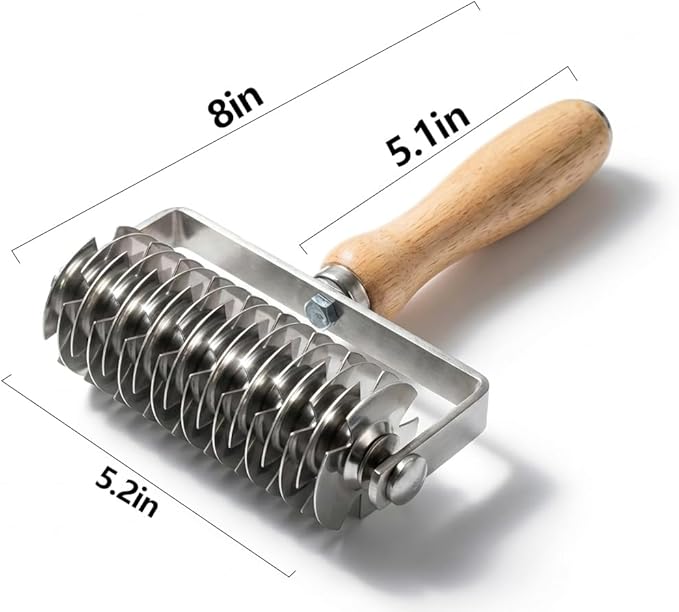 Lattice Pastry Cutter, Professional Lattice Roller for Pie & Beef Wellington, Sharp Multi-Blade Dough Cutter for Even Decorative Crusts, Easy-Clean Baking Gift for Home Bakers - Image 8