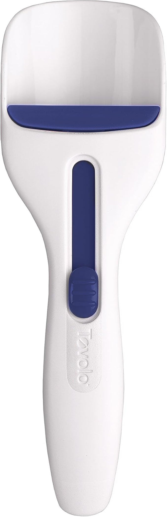 Tovolo Cupcake Scoop Batter Dispenser for Cupcakes Muffins Pancakes & Cookie Dough, Easy to Clean Batter Scoop Slide Dispenses Quicker for Even Size Baked Goods Kitchen Gadget, Deep Indigo by Tovolo