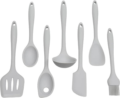 Chef Craft Premium Silicone Cooking Ladle, 11.25 inch, Gray - Image 5