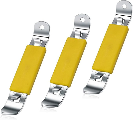 3 Pieces Magnetic Bottle Openers Can Opener Classic Beer Opener Stainless Steel Small Bottle Opener Can Tapper with Magnet for Camping and Traveling HANCELANT (Yellow)4.52 X 0.87 X 0.79 inches by HANCELANT