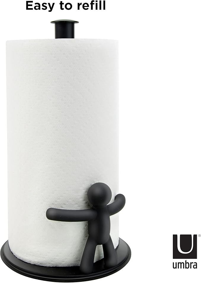 Umbra Buddy Countertop Paper Towel Holder, Black - Image 7