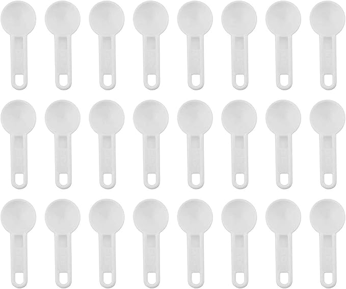 Cornucopia Brands Bulk Pack of Teaspoon Measuring Spoons (24-Pack); 5 ml / 5 cc Scoops Which Fit Inside a Spice Bottle by CornucopiaBrands