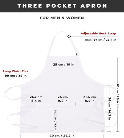 Chef Works Unisex Three Pocket Apron - Image 6