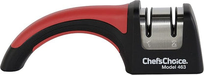 Chef'sChoice Professional Manual Knife Sharpeners Pronto Hone for 15-Degree Straight-Edge and Serrated Knives with Precise Angle Control & Compact Footprint, 2 Stage, Black - Image 3