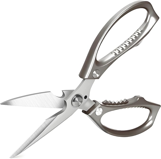 Kitchen Scissors, All Purpose，Ultra Sharp Meat Scissors，Heavy Duty Cooking Scissor，Dishwash Safe Stainless Steel Kitchen Shears for Food, Chicken Bones, Turkey