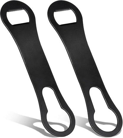 2 Pieces Bottle Opener and Pour Spout Remover Flat Bar Key for Bartenders Stainless Steel Speed Opener Multifunction Dog Bone Wine Bottle Opener for Home Kitchen Party and Bar