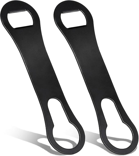 2 Pieces Bottle Opener and Pour Spout Remover Flat Bar Key for Bartenders Stainless Steel Speed Opener Multifunction Dog Bone Wine Bottle Opener for Home Kitchen Party and Bar