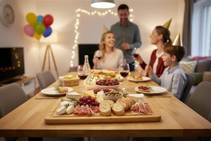 3PCS Bamboo Cutting Board Set - Durable Wooden Cutting Boards with Deep Juice Grooves & Built-in Handles & Hanging Holes, Ideal for Chopping Meat, Vegetables, Dishwasher Safe