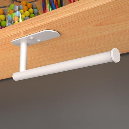 VAEHOLD Adhesive Paper Towel Holder Under Cabinet Wall Mount for Kitchen Paper Towel, Paper Towel Roll Holder Stick to Wall, Stainless Steel - Brown - Image 3