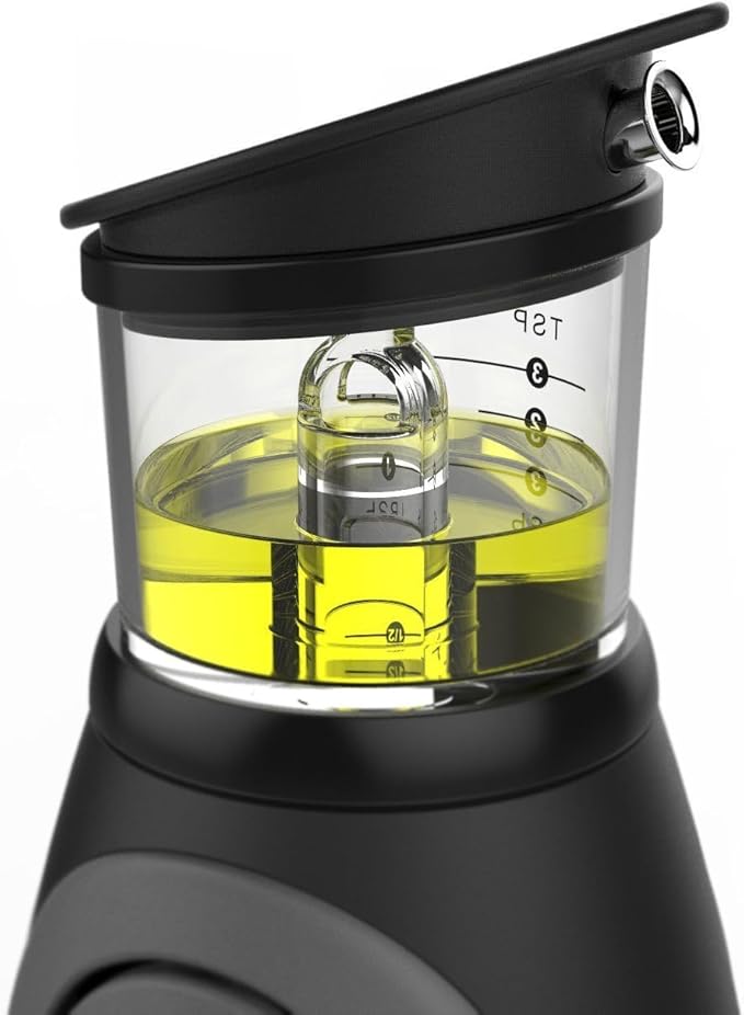 Belwares Olive Oil Dispenser Bottle with Pump - Oil Dispenser for Kitchen, Glass Oil and Vinegar Dispenser Set, Measured Cruet for Cooking - Ideal Oil Bottles for Kitchen Gadgets & Gifts, 2 Pack - Image 8