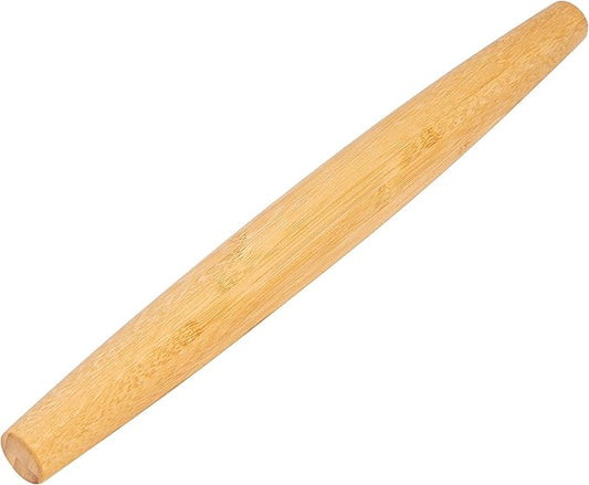 Classic French Rolling Pins Bamboo Wooden Rolling Pin for Baking Pizza Dough Pie Cookie, 15.8-Inch by Honglida