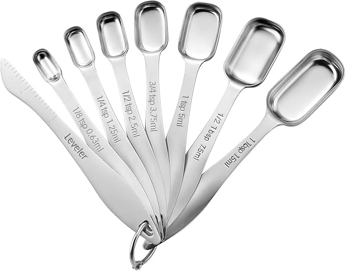 Spring Chef Stainless Steel Measuring Spoons Set of 13 with Leveler, Metal Teaspoon & Tablespoon Measuring Spoons for Cooking & Baking, Fits in Spice Jars, Kitchen Gadgets for Dry & Liquid Ingredients - Image 7