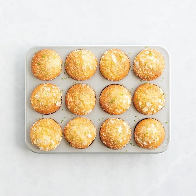 Nordic Ware Brilliant™ Colorful Bakeware 12 Cavity Muffin Pan, Nonstick made without PFAS or PTFE for safe cooking; Reinforced steel rim prevents warping - Image 3