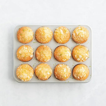 Nordic Ware Brilliant™ Colorful Bakeware 12 Cavity Muffin Pan, Nonstick made without PFAS or PTFE for safe cooking; Reinforced steel rim prevents warping - Image 3