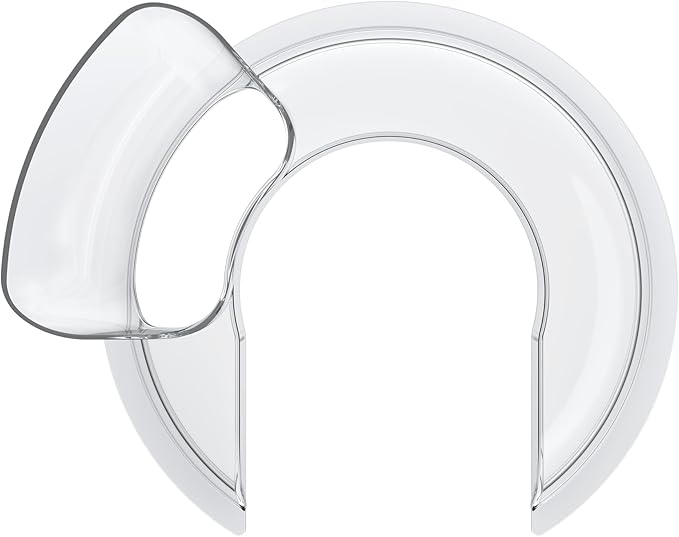 Food-Grade Pouring Shield for KitchenAid 4.5-5QT Mixer Bowl (Stainless Steel, Glass, Ceramic) - Secure Fit Splash Guard for KitchenAid Tilt-Head Stand Mixers and Dishwasher Safe